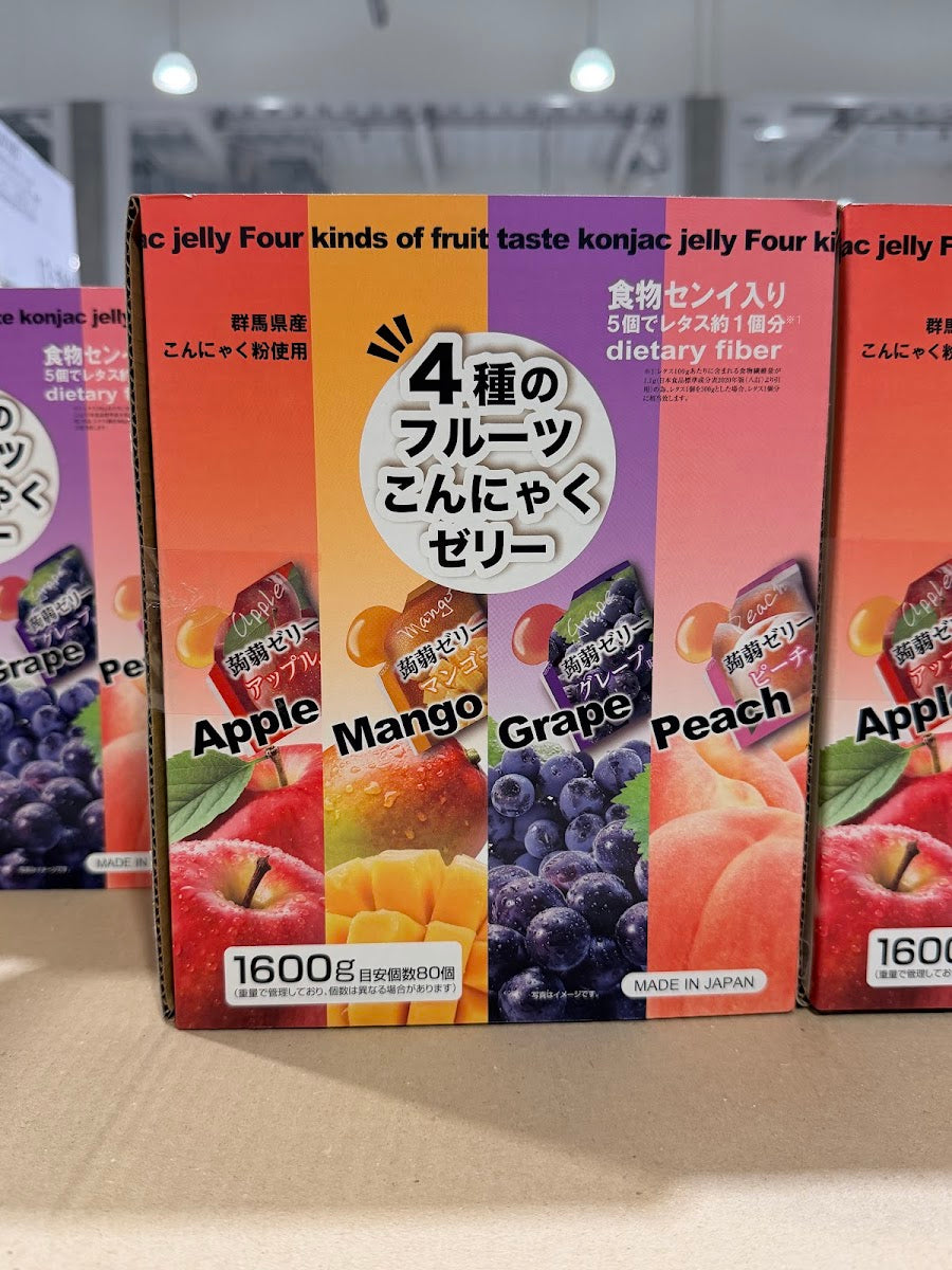 Yukiguni Agri Konjac Jelly 4 Flavours 80 Packs