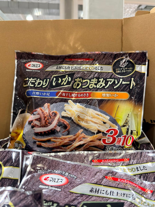 Maruesu Premium Squid Snack Assortment (3 Kinds)