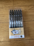 Chiikawa SARASA Ballpoint Pens 6-Pen Set (Black)
