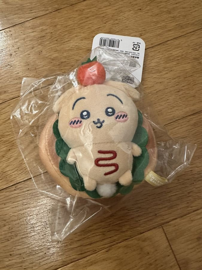 CHIIKAWA 吉伊卡哇麵包店 三文治公仔掛飾（兔兔）