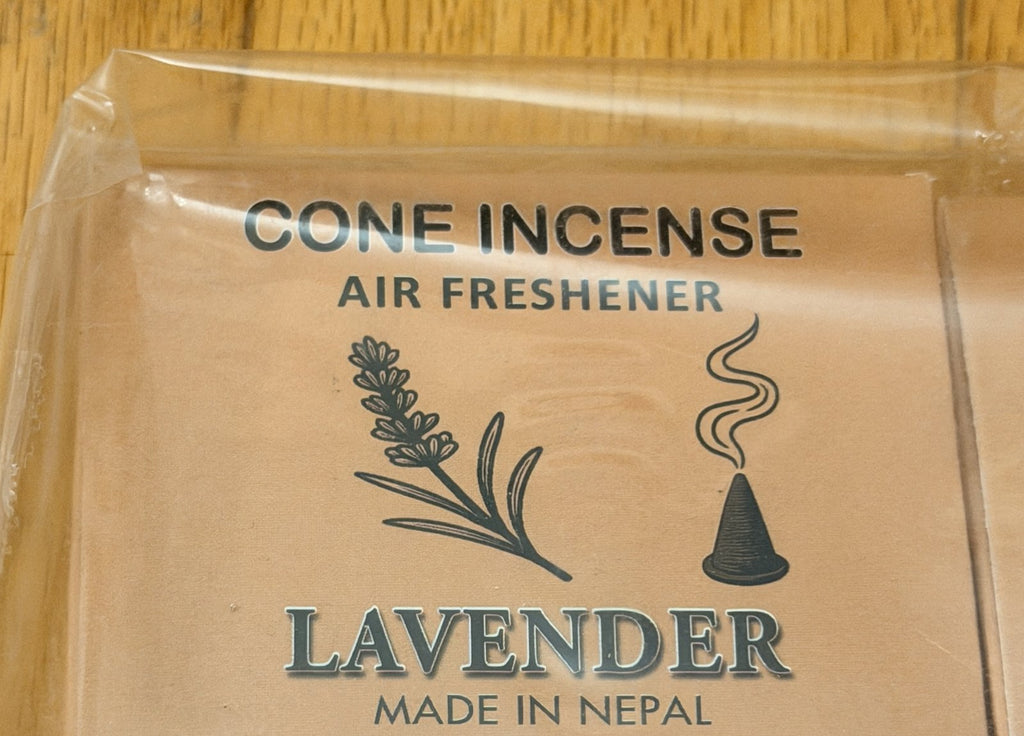 Nepal KRITI Gold Incense Cones (Lavender)