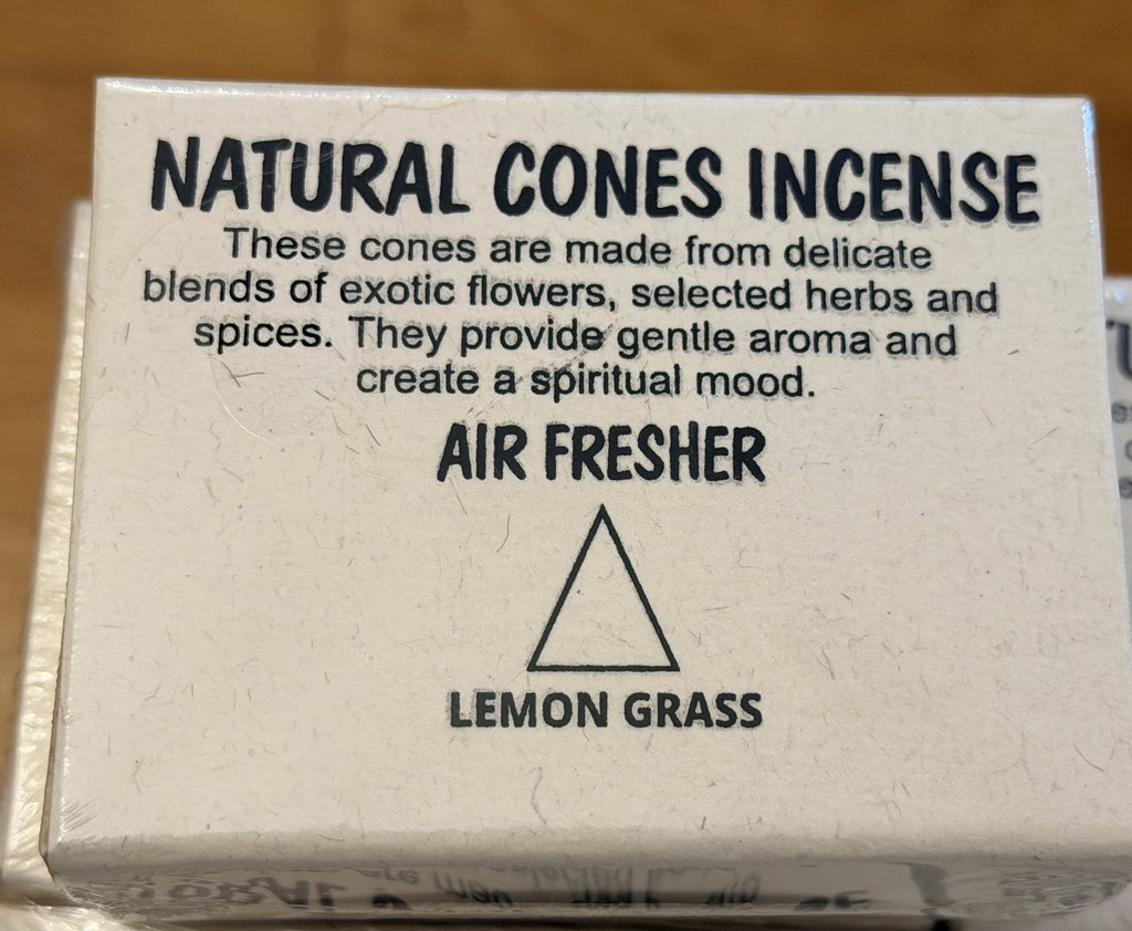 Nepal Lotus Incense Cones (Lemongrass)