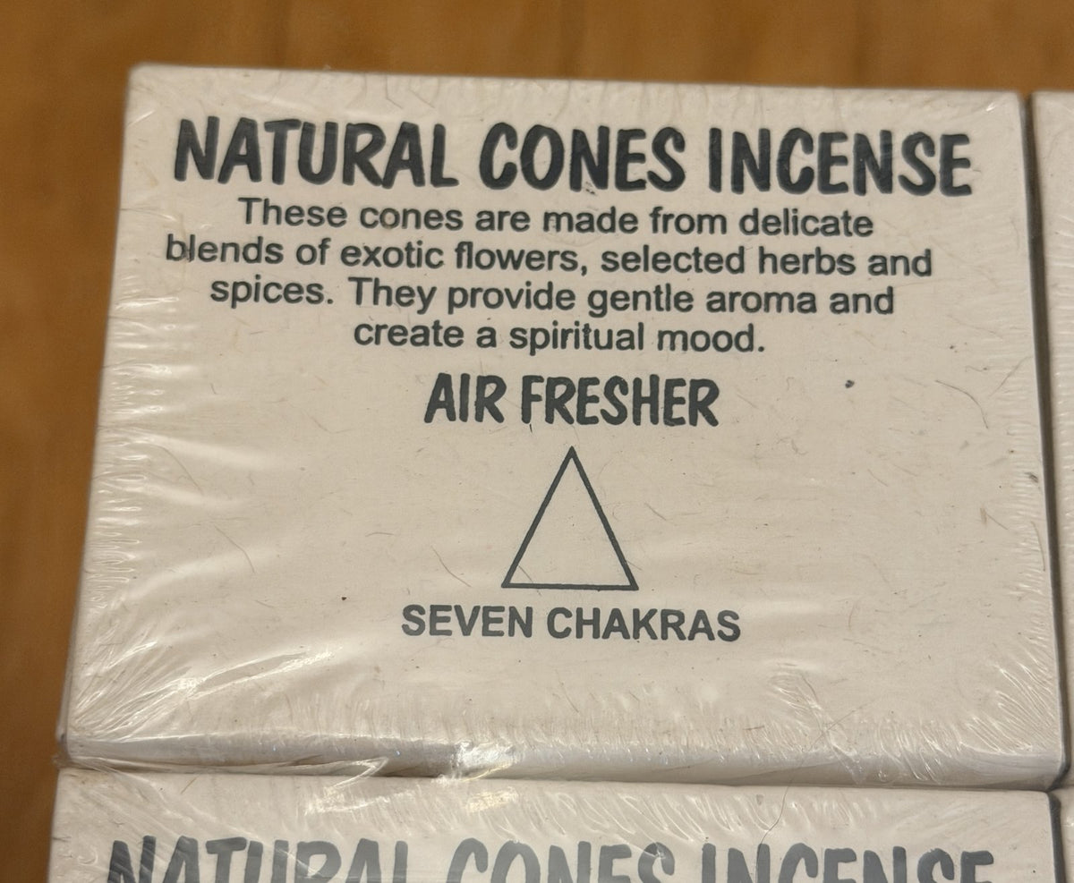 Nepal Lotus Incense Cones (Seven Chakras)