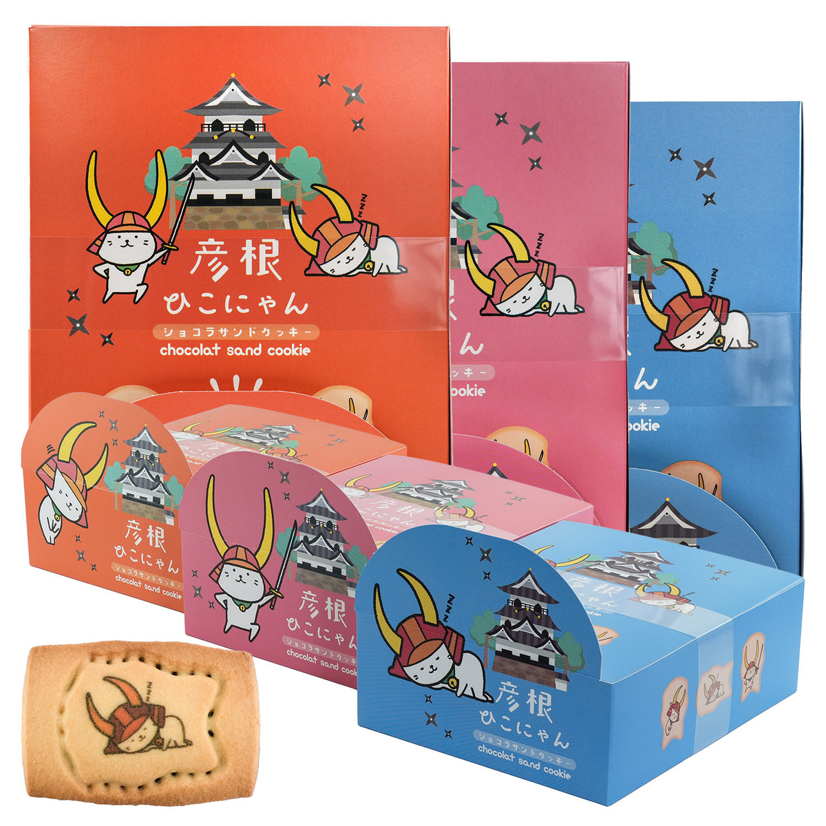 彥根貓 朱古力夾心曲奇 8個裝
