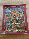 Hand-Painted Life of Shakyamuni Buddha Thangka