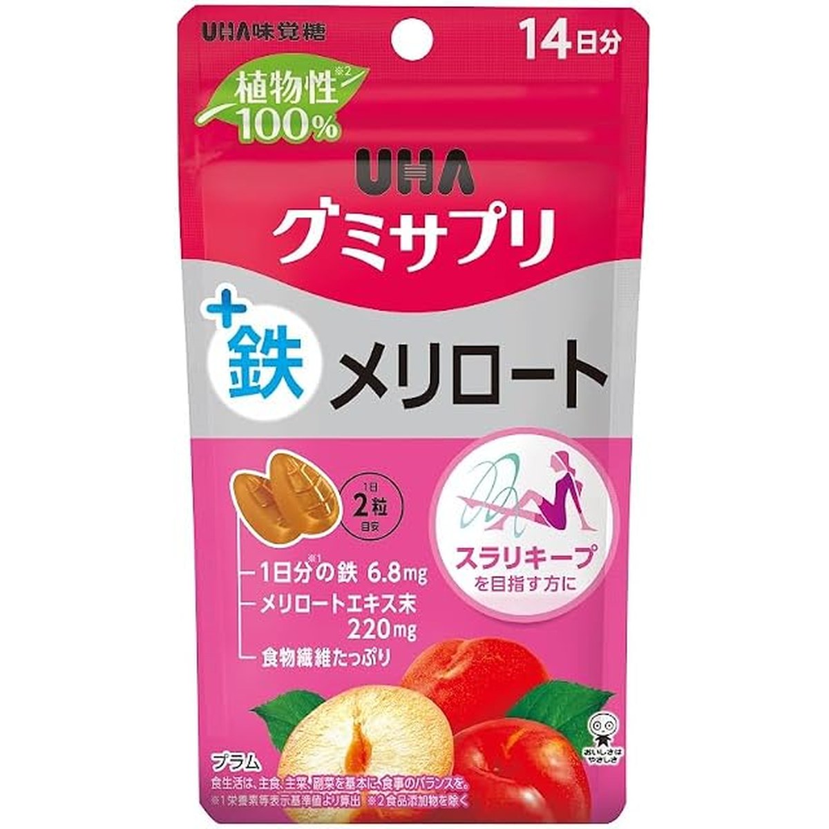 UHA味覺糖營養補充軟糖 鐵＋草木樨 14日份